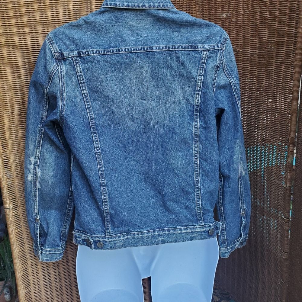 Bullhead Distressed Denim Jacket M - Picture 2 of 10